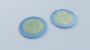 50 coin azerbaijan 3D model
