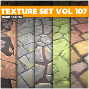 Stylized Textures Vol 107 - Game PBR Textures Texture