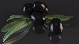 olive black 3D model