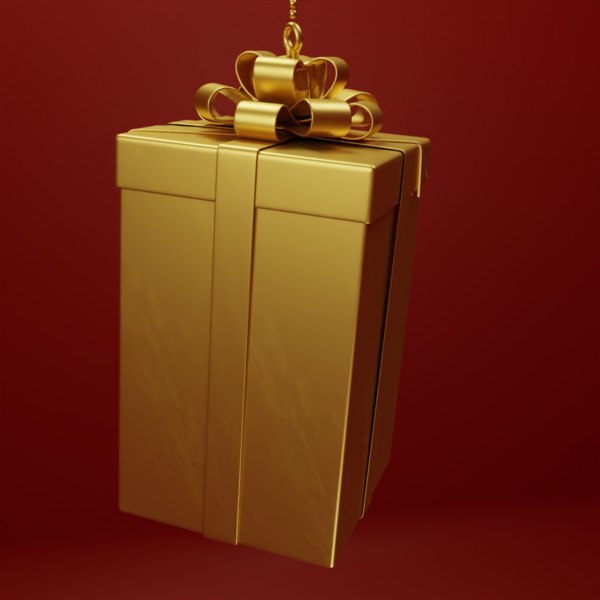 holiday gift box 3D model