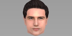 3D head handsome man