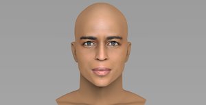 3D bust handsome black man