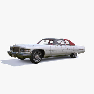 3D 1976 cadillac coupe