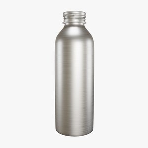3D model aluminum bottle