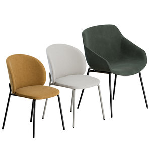 3D chairs boconcept seating model