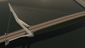 cable-stayed bridge model