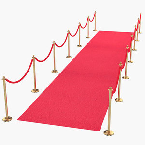 red carpet 3D model
