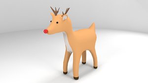 3D christmas deer