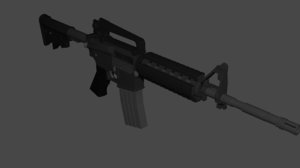 m4 assault rifle 3D model