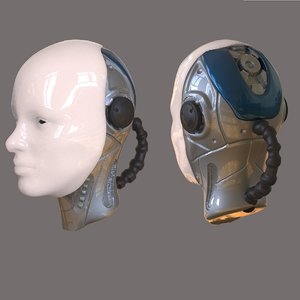 3D robot head model