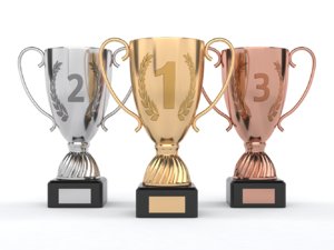 3D cups trophy model