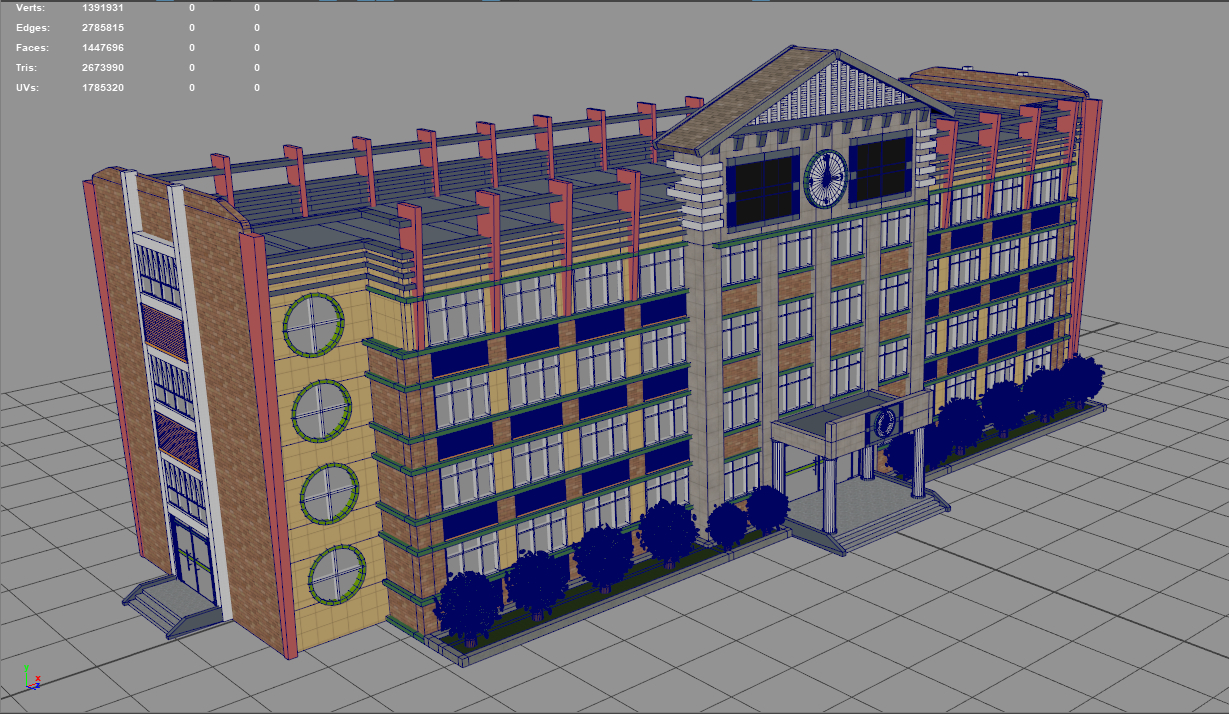School building 3D TurboSquid 1658724