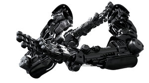 hand mechanical robotic 3D