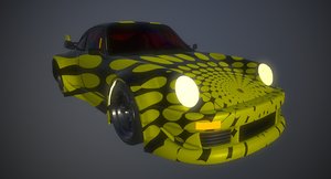 porsche 911 custom 3D model