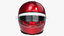 bell style racing helmet 3D model