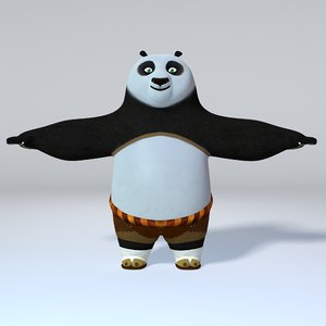 kung fu panda 3D model