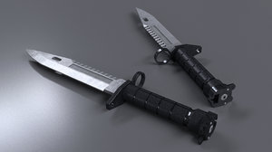 combat knife 3D model