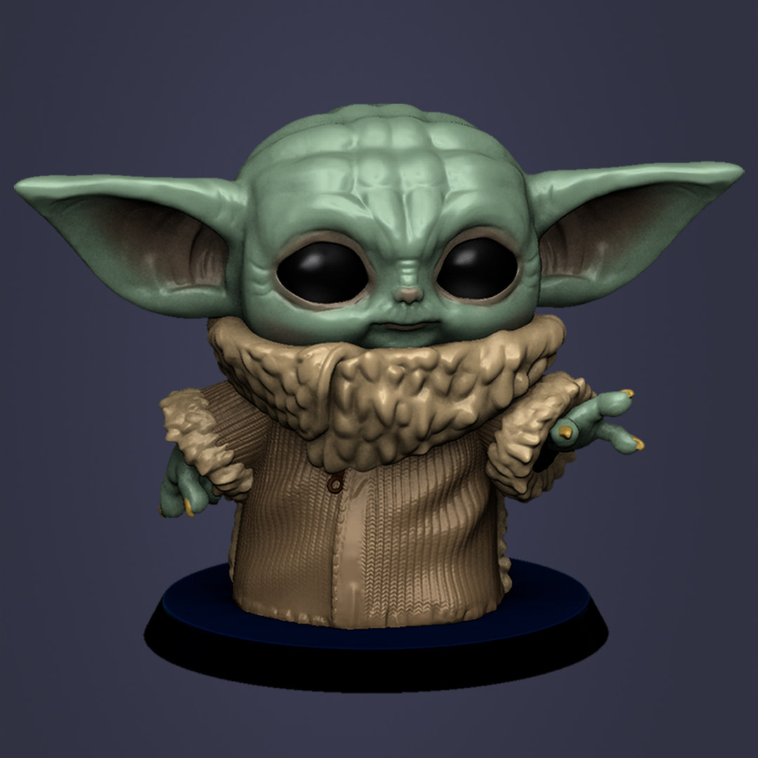 Baby yoda funko pop 3D model - TurboSquid 1659636