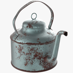 3D antique tea pot model