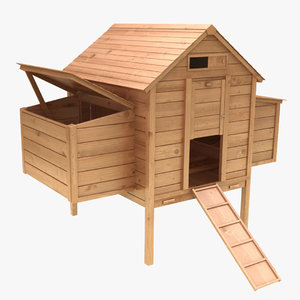 chicken coop 3D model