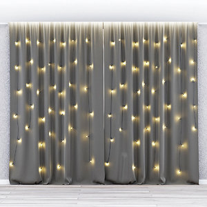 3D backlit curtains