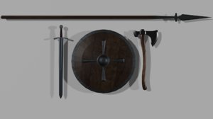 medieval war tools 3D model