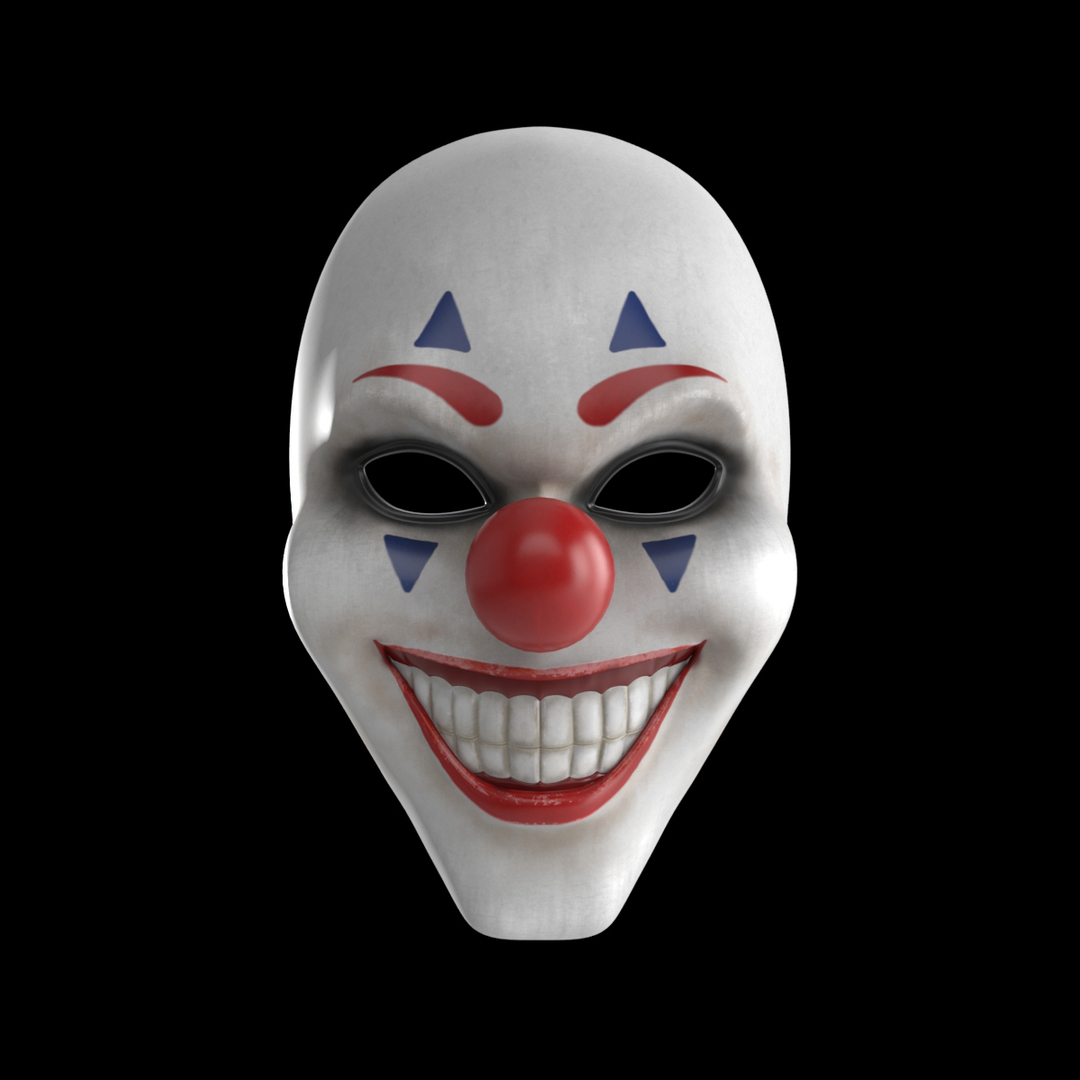 3D joker mask TurboSquid 1660370