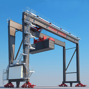 gantry crane 3D model