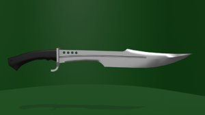 3D knife weapon