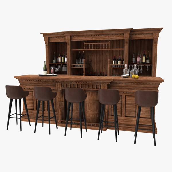 Bar Counter 3D Models for Download TurboSquid