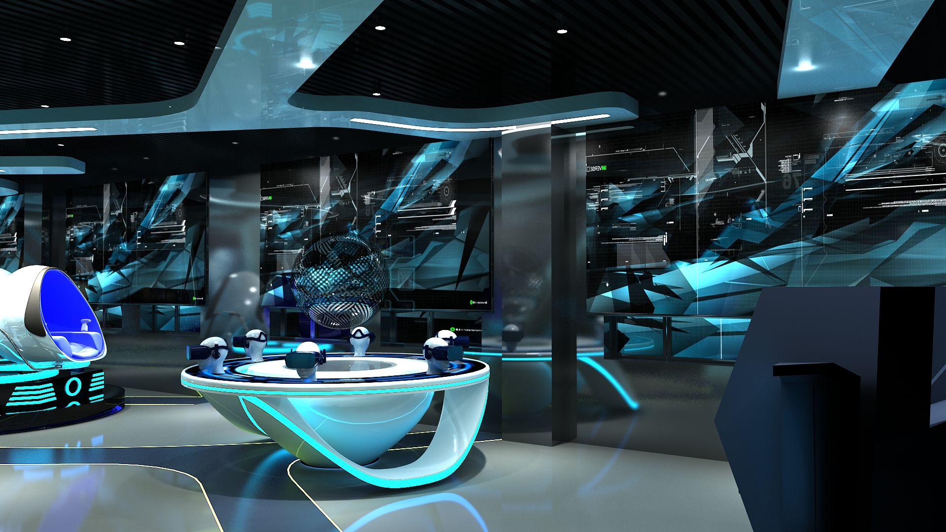 3D model vr showroom interior TurboSquid 1661149