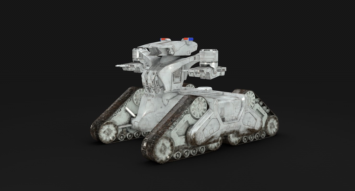 3d Tank Robot Turbosquid 1661988