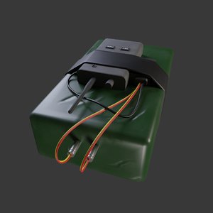 remotely explosive charge 3D model
