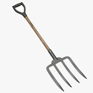 farm tool fork 3D model