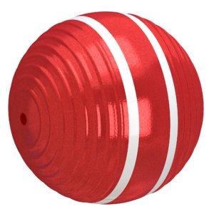 3D model croquet ball red