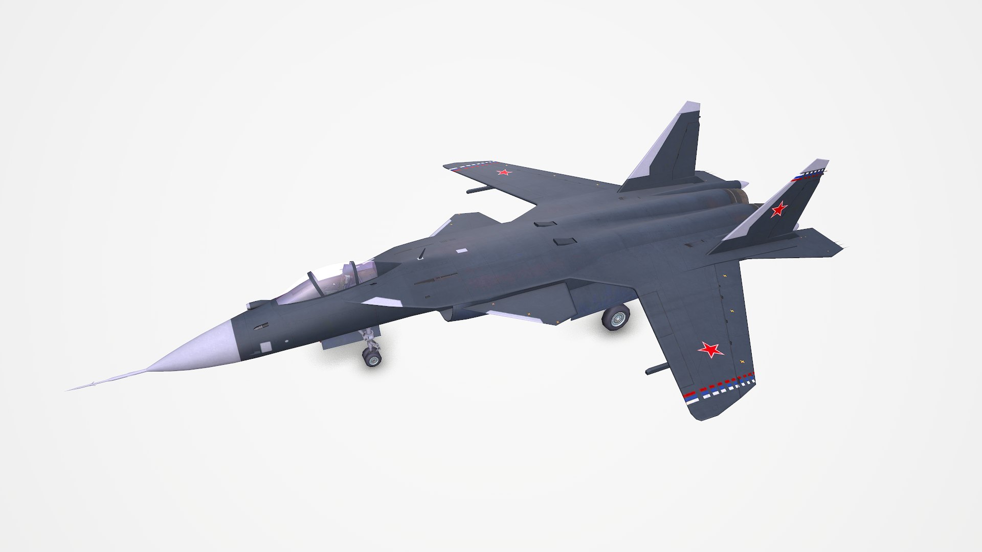 3D модель Сухой Су-47 Низкополигональная - TurboSquid 1664769