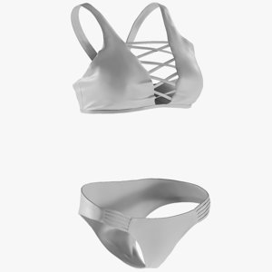 3D model mesh lingerie -