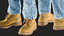 realistic men s boots 3D model