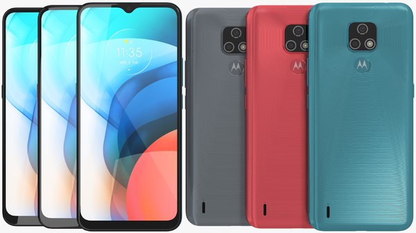3D модель Motorola Moto E7 Все цвета - TurboSquid 1667288