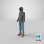 3D realistic men s boots model