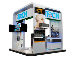 booth exhibition stand 3d model
