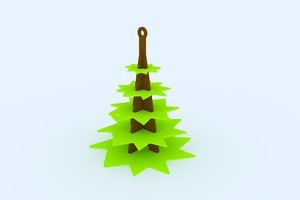 christmas tree christ 3D model