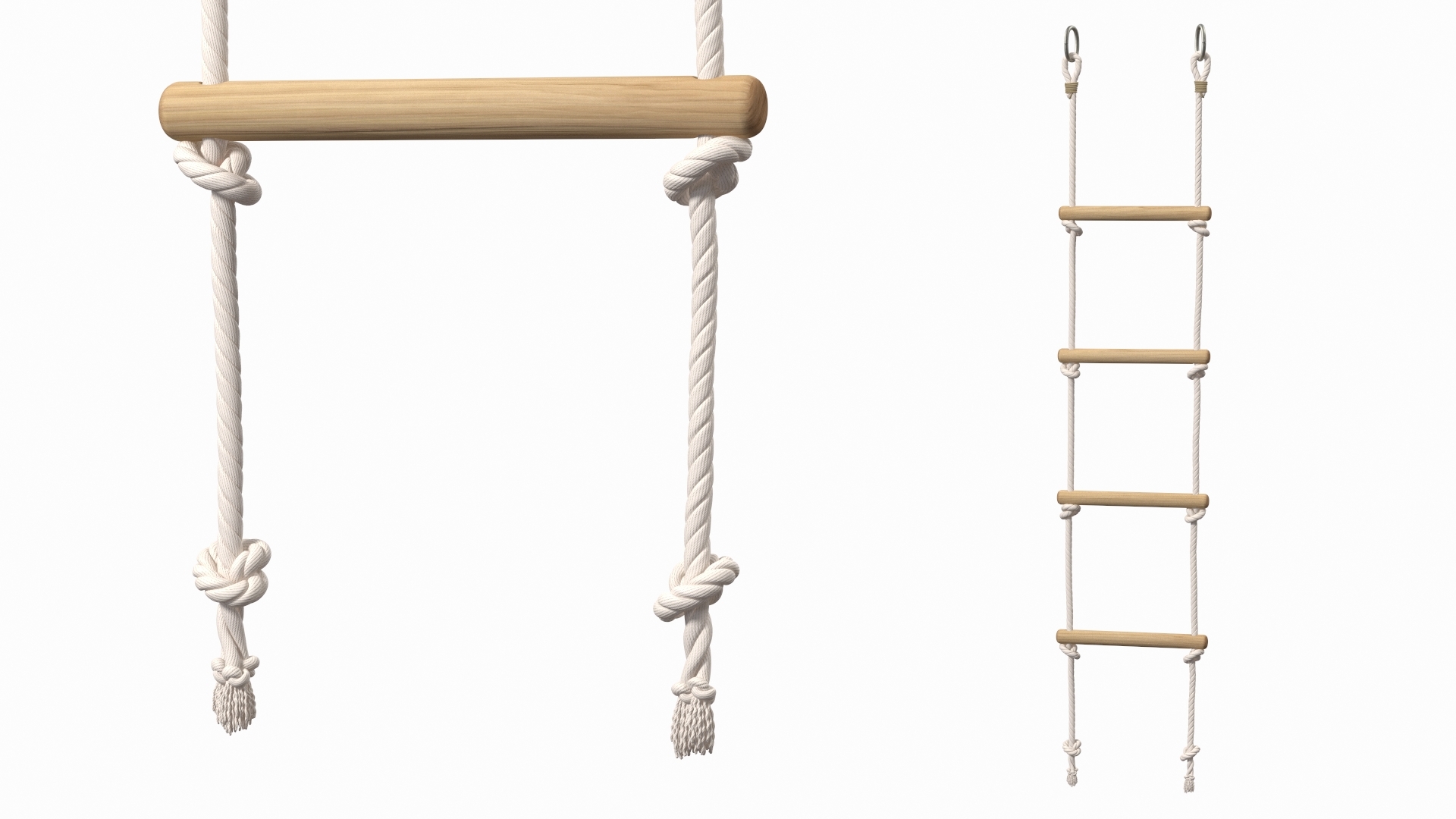 Extension Ladder Rope Setup