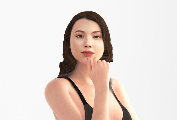 female rigged model