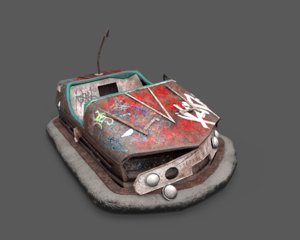 abandoned pripyat bumper car-dodgem 3D model