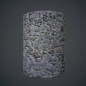 Rough messy stone wall