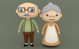 3D cartoon characters model