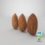 3D model almonds settings