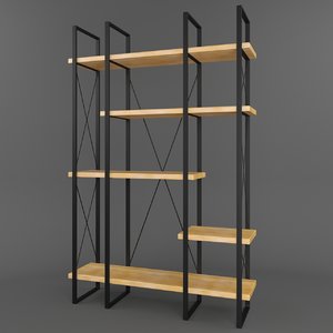 3D model shelves furniture