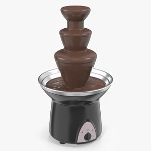 3D chocolate fountain machine fondue
